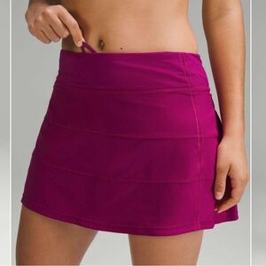 Lululemon Athletica pace Rival mid rise Fuchsia Skirt
